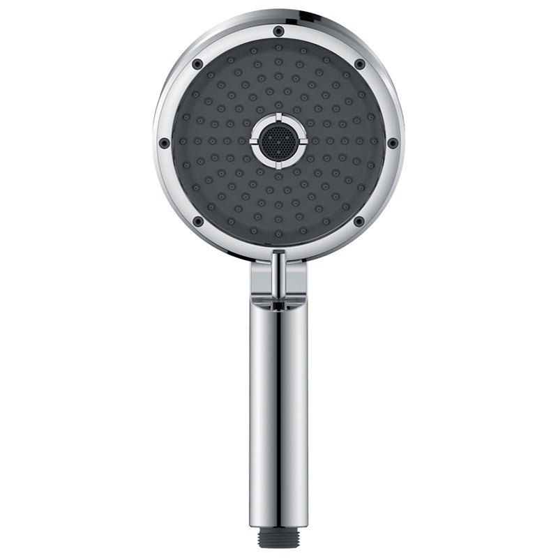 Matte Black Handheld Shower Head Modern 3-Jet Round Wall-Mount Handheld Shower Head Grey Gold Clearhalo 'Bathroom Remodel & Bathroom Fixtures' 'Home Improvement' 'home_improvement' 'home_improvement_shower_heads' 'Shower Heads' 'shower_heads' 'Showers & Bathtubs Plumbing' 'Showers & Bathtubs' 6555433