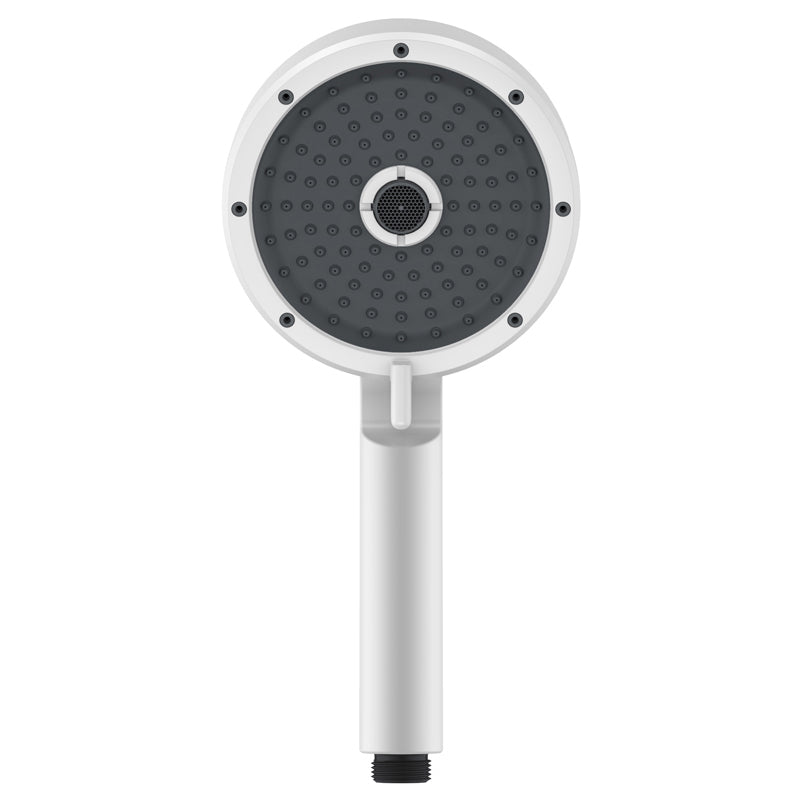 Matte Black Handheld Shower Head Modern 3-Jet Round Wall-Mount Handheld Shower Head Gray White Clearhalo 'Bathroom Remodel & Bathroom Fixtures' 'Home Improvement' 'home_improvement' 'home_improvement_shower_heads' 'Shower Heads' 'shower_heads' 'Showers & Bathtubs Plumbing' 'Showers & Bathtubs' 6555434