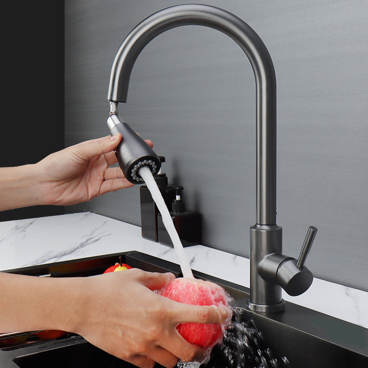 Touch 2 Modes Faucet Pull down Sprayer Bar Faucet 1-Handle Standard Kitchen Faucet Clearhalo 'Home Improvement' 'home_improvement' 'home_improvement_kitchen_faucets' 'Kitchen Faucets' 'Kitchen Remodel & Kitchen Fixtures' 'Kitchen Sinks & Faucet Components' 'kitchen_faucets' 6558179