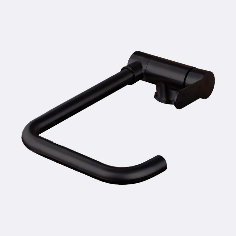 Modern Bar Faucet 1-Handle in Silver Kitchen Faucet with Supply Lines Clearhalo 'Home Improvement' 'home_improvement' 'home_improvement_kitchen_faucets' 'Kitchen Faucets' 'Kitchen Remodel & Kitchen Fixtures' 'Kitchen Sinks & Faucet Components' 'kitchen_faucets' 6558305