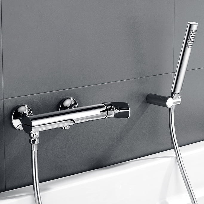 Tub Spout Trim Bathroom Wall Mounted One Handle Bathtub Faucet Clearhalo 'Bathroom Remodel & Bathroom Fixtures' 'Bathtub Faucets' 'bathtub_faucets' 'Home Improvement' 'home_improvement' 'home_improvement_bathtub_faucets' 6558313