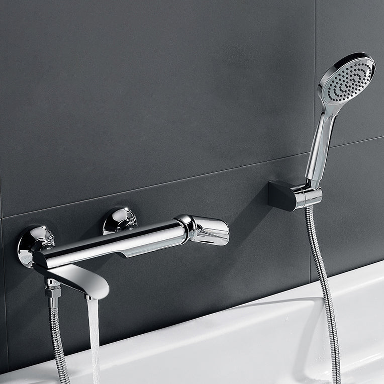 Tub Spout Trim Bathroom Wall Mounted One Handle Bathtub Faucet Clearhalo 'Bathroom Remodel & Bathroom Fixtures' 'Bathtub Faucets' 'bathtub_faucets' 'Home Improvement' 'home_improvement' 'home_improvement_bathtub_faucets' 6558314