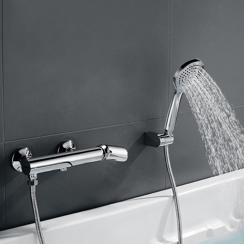 Tub Spout Trim Bathroom Wall Mounted One Handle Bathtub Faucet Clearhalo 'Bathroom Remodel & Bathroom Fixtures' 'Bathtub Faucets' 'bathtub_faucets' 'Home Improvement' 'home_improvement' 'home_improvement_bathtub_faucets' 6558316