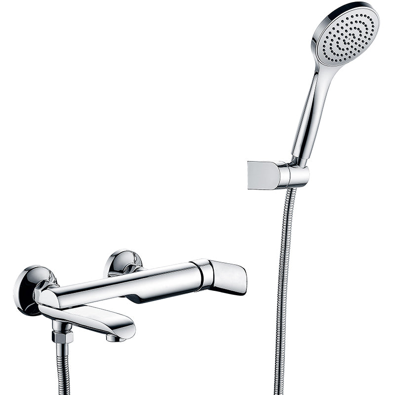 Tub Spout Trim Bathroom Wall Mounted One Handle Bathtub Faucet Clearhalo 'Bathroom Remodel & Bathroom Fixtures' 'Bathtub Faucets' 'bathtub_faucets' 'Home Improvement' 'home_improvement' 'home_improvement_bathtub_faucets' 6558318