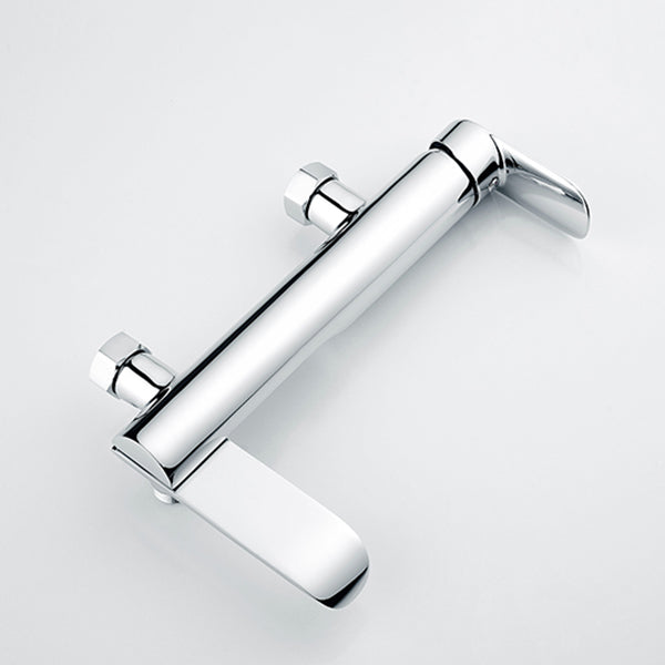 Tub Spout Trim Bathroom Wall Mounted One Handle Bathtub Faucet Clearhalo 'Bathroom Remodel & Bathroom Fixtures' 'Bathtub Faucets' 'bathtub_faucets' 'Home Improvement' 'home_improvement' 'home_improvement_bathtub_faucets' 6558321