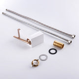 Contemporary Deck Mounted Metal Roman Tub Faucet Low Arc Roman Tub Faucet Set Clearhalo 'Bathroom Remodel & Bathroom Fixtures' 'Bathtub Faucets' 'bathtub_faucets' 'Home Improvement' 'home_improvement' 'home_improvement_bathtub_faucets' 6558345