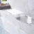 Modern Deck Mounted Metal Freestanding Tub Filler Waterfall Freestanding Faucet White 2 Hole Faucets Clearhalo 'Bathroom Remodel & Bathroom Fixtures' 'Bathtub Faucets' 'bathtub_faucets' 'Home Improvement' 'home_improvement' 'home_improvement_bathtub_faucets' 6558404