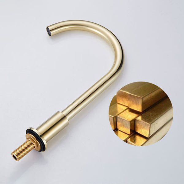 Contemporary Deck Mounted Metal Freestanding Tub Filler High Arc Freestanding Faucet Clearhalo 'Bathroom Remodel & Bathroom Fixtures' 'Bathtub Faucets' 'bathtub_faucets' 'Home Improvement' 'home_improvement' 'home_improvement_bathtub_faucets' 6558438