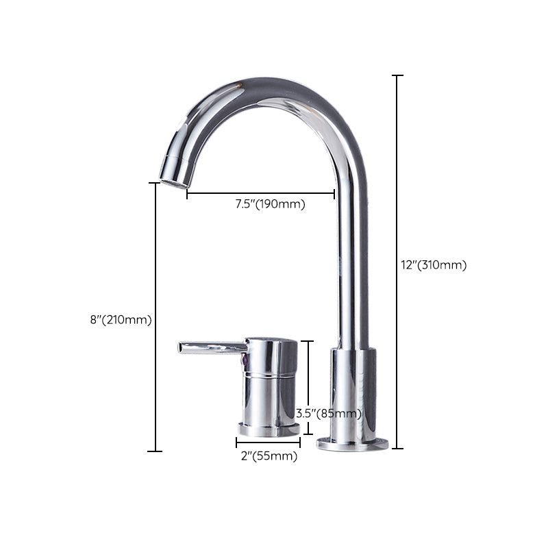 Contemporary Deck Mounted Metal Freestanding Tub Filler High Arc Freestanding Faucet Clearhalo 'Bathroom Remodel & Bathroom Fixtures' 'Bathtub Faucets' 'bathtub_faucets' 'Home Improvement' 'home_improvement' 'home_improvement_bathtub_faucets' 6558461