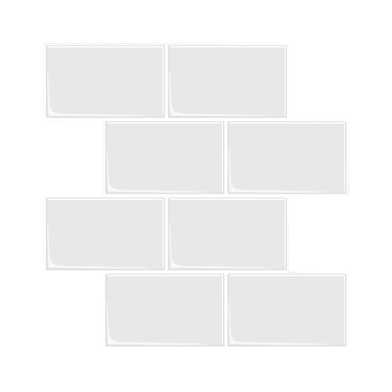 Modern Peel and Stick Wall Tile PVC Peel and Stick Backs Plash Tile Distressed White Clearhalo 'Flooring 'Home Improvement' 'home_improvement' 'home_improvement_peel_stick_blacksplash' 'Peel & Stick Backsplash Tile' 'peel_stick_blacksplash' 'Walls & Ceilings' Walls and Ceiling' 6558589