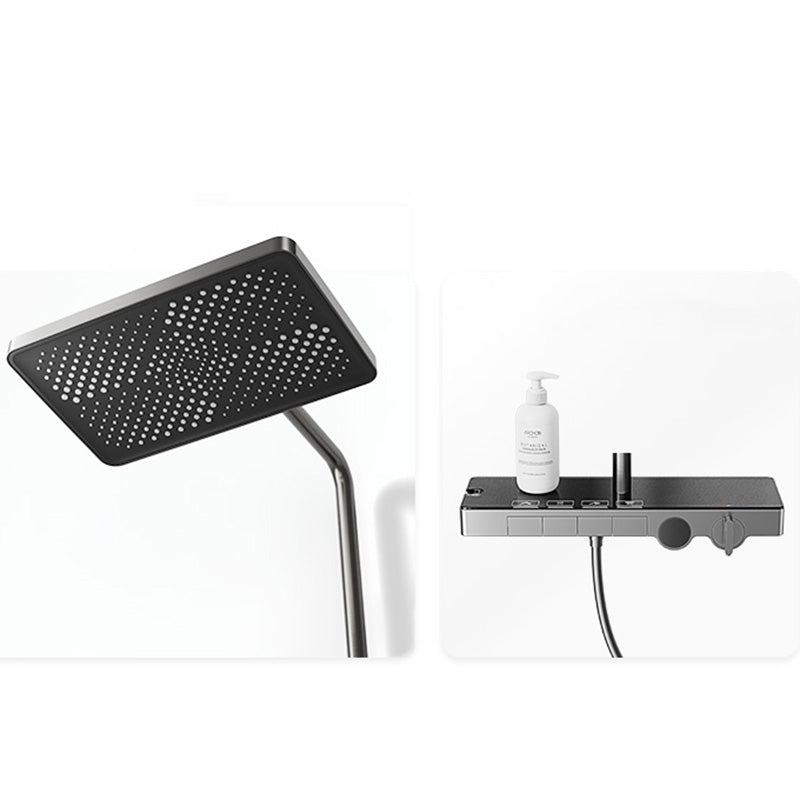 Modern Shower Set Slide Bar Handheld Shower Head Wall Mounted Shower System Clearhalo 'Bathroom Remodel & Bathroom Fixtures' 'Home Improvement' 'home_improvement' 'home_improvement_shower_faucets' 'Shower Faucets & Systems' 'shower_faucets' 'Showers & Bathtubs Plumbing' 'Showers & Bathtubs' 6558684