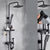 Contemporary Shower Set Slide Bar Adjustable Shower Head Wall Mounted Shower System Black Round Clearhalo 'Bathroom Remodel & Bathroom Fixtures' 'Home Improvement' 'home_improvement' 'home_improvement_shower_faucets' 'Shower Faucets & Systems' 'shower_faucets' 'Showers & Bathtubs Plumbing' 'Showers & Bathtubs' 6558700