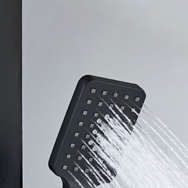 Contemporary Shower Set Slide Bar Adjustable Shower Head Wall Mounted Shower System Clearhalo 'Bathroom Remodel & Bathroom Fixtures' 'Home Improvement' 'home_improvement' 'home_improvement_shower_faucets' 'Shower Faucets & Systems' 'shower_faucets' 'Showers & Bathtubs Plumbing' 'Showers & Bathtubs' 6558713