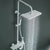 Modern Shower Set Slide Bar Dual Shower Head Thermostatic Wall Mounted Shower System White Clearhalo 'Bathroom Remodel & Bathroom Fixtures' 'Home Improvement' 'home_improvement' 'home_improvement_shower_faucets' 'Shower Faucets & Systems' 'shower_faucets' 'Showers & Bathtubs Plumbing' 'Showers & Bathtubs' 6558721