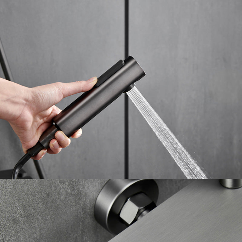 Modern Shower Set Slide Bar Dual Shower Head Thermostatic Wall Mounted Shower System Clearhalo 'Bathroom Remodel & Bathroom Fixtures' 'Home Improvement' 'home_improvement' 'home_improvement_shower_faucets' 'Shower Faucets & Systems' 'shower_faucets' 'Showers & Bathtubs Plumbing' 'Showers & Bathtubs' 6558731