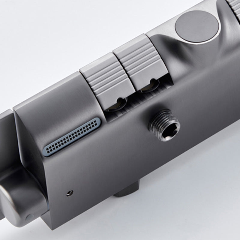 Modern Shower Set Slide Bar Dual Shower Head Thermostatic Wall Mounted Shower System Clearhalo 'Bathroom Remodel & Bathroom Fixtures' 'Home Improvement' 'home_improvement' 'home_improvement_shower_faucets' 'Shower Faucets & Systems' 'shower_faucets' 'Showers & Bathtubs Plumbing' 'Showers & Bathtubs' 6558733