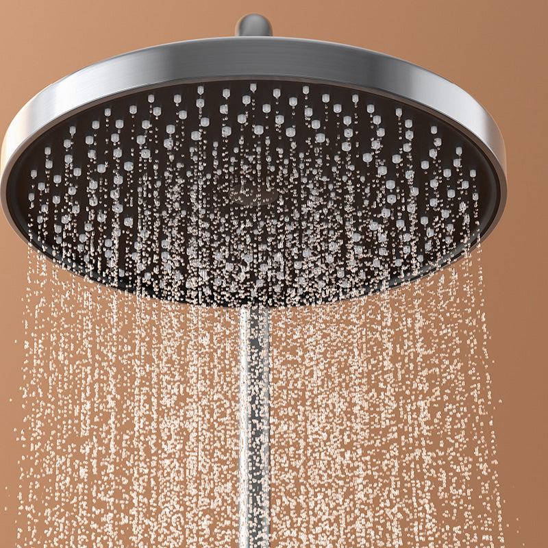 Contemporary Shower Set Dual Shower Head Slide Bar Thermostatic Wall Mounted Shower System Clearhalo 'Bathroom Remodel & Bathroom Fixtures' 'Home Improvement' 'home_improvement' 'home_improvement_shower_faucets' 'Shower Faucets & Systems' 'shower_faucets' 'Showers & Bathtubs Plumbing' 'Showers & Bathtubs' 6558769