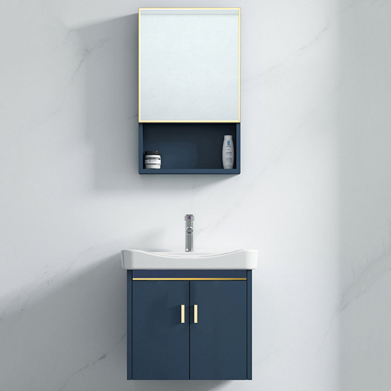 Modern Wall-mounted Bathroom Vanity Cabinet with Soft Close Door Clearhalo 'Bathroom Remodel & Bathroom Fixtures' 'Bathroom Vanities' 'bathroom_vanities' 'Home Improvement' 'home_improvement' 'home_improvement_bathroom_vanities' 6558822