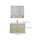Bathroom Vanity Set Single-Sink Wall Mount Drawers Mirror Included Sink Vanity Clearhalo 'Bathroom Remodel & Bathroom Fixtures' 'Bathroom Vanities' 'bathroom_vanities' 'Home Improvement' 'home_improvement' 'home_improvement_bathroom_vanities' 6558889