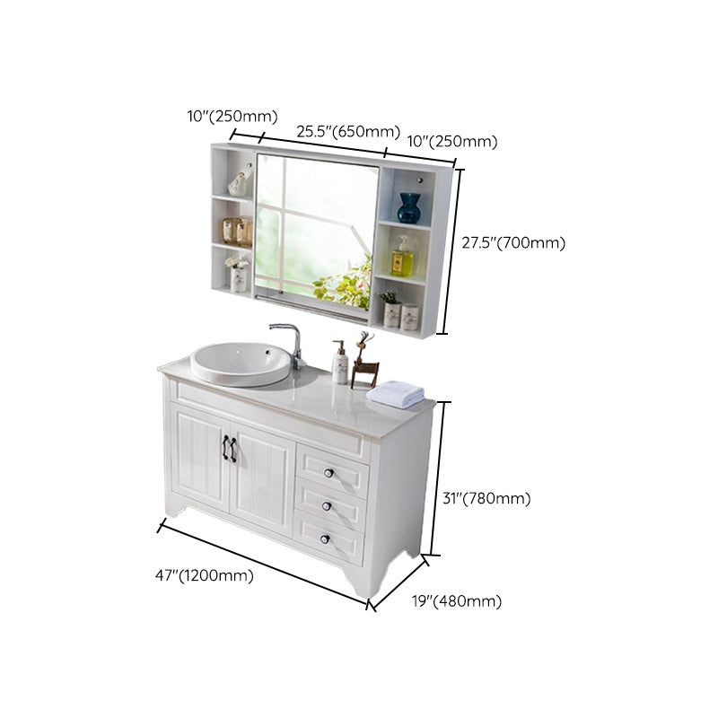 Modern Bathroom Vanity Set Wooden Freestanding Bathroom Vanity Set Clearhalo 'Bathroom Remodel & Bathroom Fixtures' 'Bathroom Vanities' 'bathroom_vanities' 'Home Improvement' 'home_improvement' 'home_improvement_bathroom_vanities' 6558923