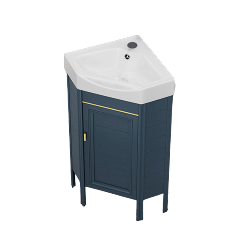 Gorgeous Sink Cabinet Blue Tone Free-standing Corner Bathroom Vanity Bathroom Vanity 15"L x 15"W x 31.5"H Clearhalo 'Bathroom Remodel & Bathroom Fixtures' 'Bathroom Vanities' 'bathroom_vanities' 'Home Improvement' 'home_improvement' 'home_improvement_bathroom_vanities' 6559062