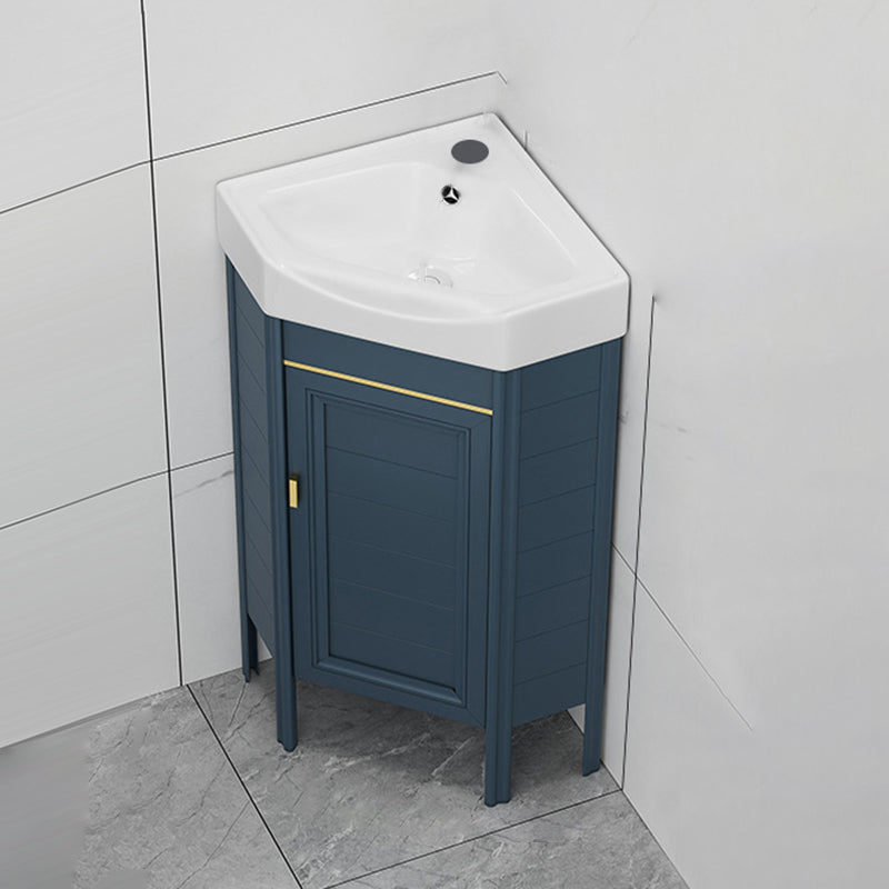 Gorgeous Sink Cabinet Blue Tone Free-standing Corner Bathroom Vanity Clearhalo 'Bathroom Remodel & Bathroom Fixtures' 'Bathroom Vanities' 'bathroom_vanities' 'Home Improvement' 'home_improvement' 'home_improvement_bathroom_vanities' 6559067