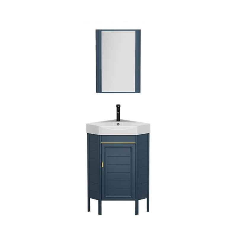 Gorgeous Sink Cabinet Blue Tone Free-standing Corner Bathroom Vanity Clearhalo 'Bathroom Remodel & Bathroom Fixtures' 'Bathroom Vanities' 'bathroom_vanities' 'Home Improvement' 'home_improvement' 'home_improvement_bathroom_vanities' 6559070