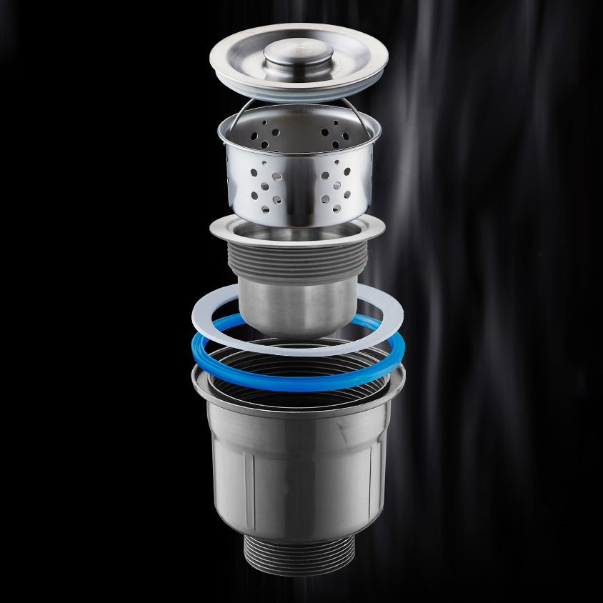 Rectangle Stainless Steel Kitchen Sink with Basket Strainer Sink Clearhalo 'Home Improvement' 'home_improvement' 'home_improvement_kitchen_sinks' 'Kitchen Remodel & Kitchen Fixtures' 'Kitchen Sinks & Faucet Components' 'Kitchen Sinks' 'kitchen_sinks' 6559114