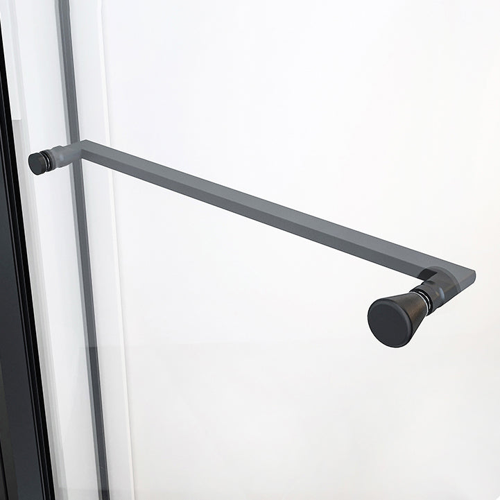 Contemporary Plain Shower Enclosure Neo-Angle Clear Semi-Frameless Shower Enclosure Clearhalo 'Bathroom Remodel & Bathroom Fixtures' 'Home Improvement' 'home_improvement' 'home_improvement_shower_stalls_enclosures' 'Shower Stalls & Enclosures' 'shower_stalls_enclosures' 'Showers & Bathtubs' 6559385