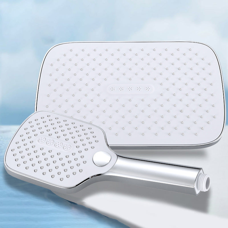 Modern Bathroom Standard Shower Head Rain Fall Square Ceiling Mounted Shower Head Clearhalo 'Bathroom Remodel & Bathroom Fixtures' 'Home Improvement' 'home_improvement' 'home_improvement_shower_heads' 'Shower Heads' 'shower_heads' 'Showers & Bathtubs Plumbing' 'Showers & Bathtubs' 6559437