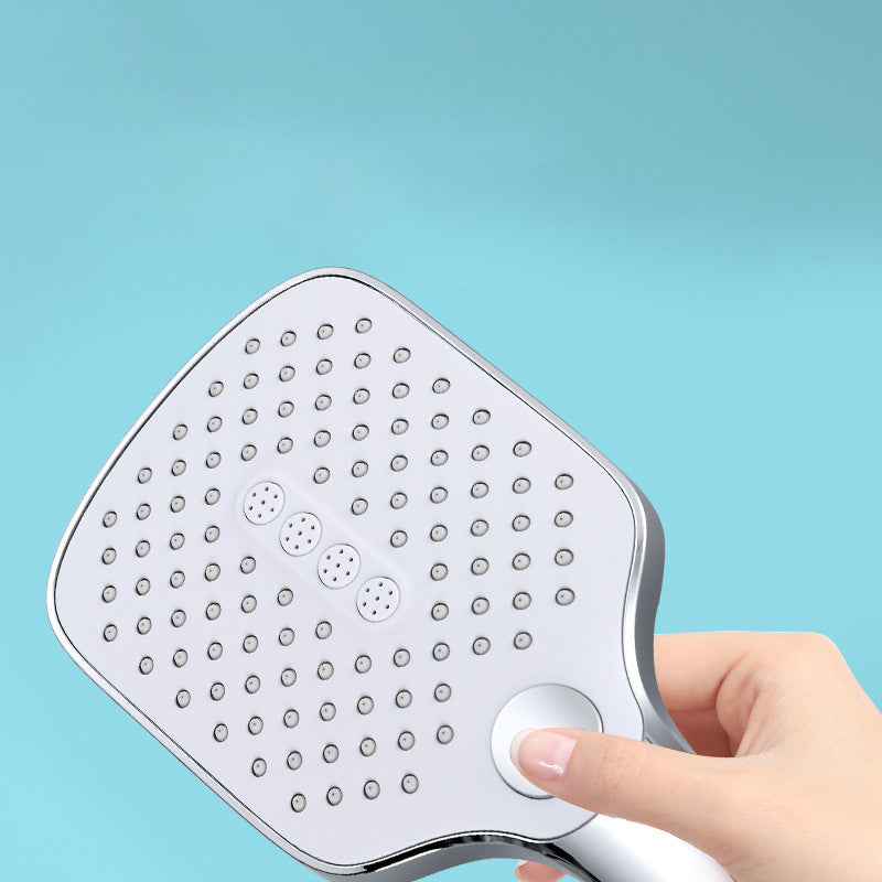 Modern Bathroom Standard Shower Head Rain Fall Square Ceiling Mounted Shower Head Clearhalo 'Bathroom Remodel & Bathroom Fixtures' 'Home Improvement' 'home_improvement' 'home_improvement_shower_heads' 'Shower Heads' 'shower_heads' 'Showers & Bathtubs Plumbing' 'Showers & Bathtubs' 6559443