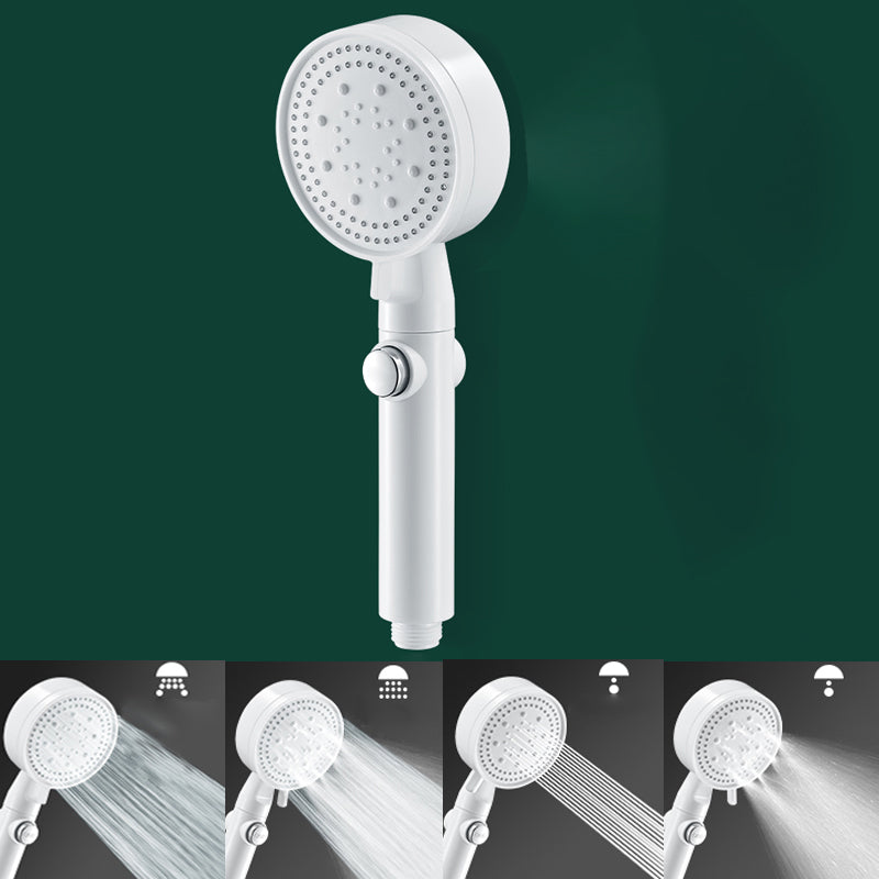 Bathroom Shower Head 3-Jet Massage Wall Mounted Round Shower Head White Hand Shower Hose not included Clearhalo 'Bathroom Remodel & Bathroom Fixtures' 'Home Improvement' 'home_improvement' 'home_improvement_shower_heads' 'Shower Heads' 'shower_heads' 'Showers & Bathtubs Plumbing' 'Showers & Bathtubs' 6559460