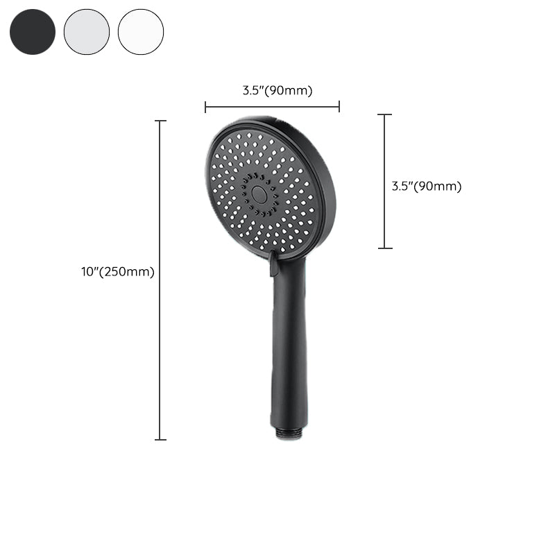 Bathroom Shower Head 3-Jet Massage Wall Mounted Round Shower Head Clearhalo 'Bathroom Remodel & Bathroom Fixtures' 'Home Improvement' 'home_improvement' 'home_improvement_shower_heads' 'Shower Heads' 'shower_heads' 'Showers & Bathtubs Plumbing' 'Showers & Bathtubs' 6559483