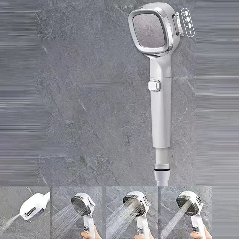 Modern Shower Head Massage 5-Jet Wall Mounted Adjustable Spray Pattern Hand Shower White Filter Included Clearhalo 'Bathroom Remodel & Bathroom Fixtures' 'Home Improvement' 'home_improvement' 'home_improvement_shower_heads' 'Shower Heads' 'shower_heads' 'Showers & Bathtubs Plumbing' 'Showers & Bathtubs' 6559487