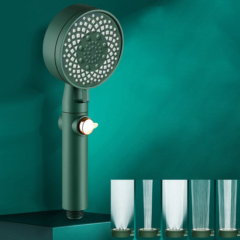 Modern Shower Head Massage 5-Jet Wall Mounted Adjustable Spray Pattern Hand Shower Green Filter Included Clearhalo 'Bathroom Remodel & Bathroom Fixtures' 'Home Improvement' 'home_improvement' 'home_improvement_shower_heads' 'Shower Heads' 'shower_heads' 'Showers & Bathtubs Plumbing' 'Showers & Bathtubs' 6559495