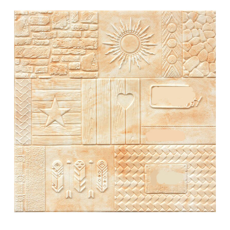 Farmhouse Wall Plank 3D Print Bedroom Living Room Wall Panels Set Yellow White 3D Embossed Clearhalo 'Flooring 'Home Improvement' 'home_improvement' 'home_improvement_wall_paneling' 'Wall Paneling' 'wall_paneling' 'Walls & Ceilings' Walls and Ceiling' 6559577