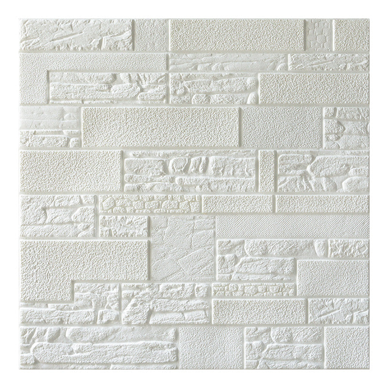 Farmhouse Wall Plank 3D Print Bedroom Living Room Wall Panels Set White Relief Clearhalo 'Flooring 'Home Improvement' 'home_improvement' 'home_improvement_wall_paneling' 'Wall Paneling' 'wall_paneling' 'Walls & Ceilings' Walls and Ceiling' 6559589