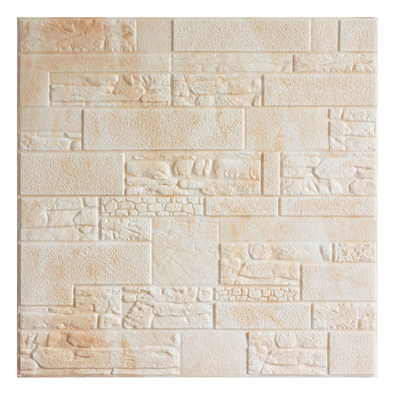 Farmhouse Wall Plank 3D Print Bedroom Living Room Wall Panels Set Yellow White Relief Clearhalo 'Flooring 'Home Improvement' 'home_improvement' 'home_improvement_wall_paneling' 'Wall Paneling' 'wall_paneling' 'Walls & Ceilings' Walls and Ceiling' 6559591