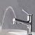 Circular Contemporary Bathroom Faucet Lever Handle Faucet with Single Hole Chrome Clearhalo 'Bathroom Remodel & Bathroom Fixtures' 'Bathroom Sink Faucets' 'Bathroom Sinks & Faucet Components' 'bathroom_sink_faucets' 'Home Improvement' 'home_improvement' 'home_improvement_bathroom_sink_faucets' 6559857