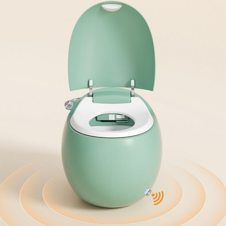 Ceramic One Pieces Smart Toilet Round Smart Toilet with Heated Seat Clearhalo 'Bathroom Remodel & Bathroom Fixtures' 'Bidets' 'Home Improvement' 'home_improvement' 'home_improvement_bidets' 'Toilets & Bidets' 6559890