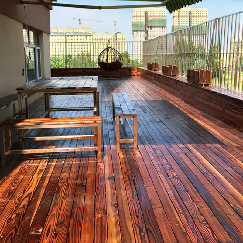 Tradition Nail Wood Flooring Patio Garden Water Resistant Wooden Floor Walnut Clearhalo 'Flooring 'Hardwood Flooring' 'hardwood_flooring' 'Home Improvement' 'home_improvement' 'home_improvement_hardwood_flooring' Walls and Ceiling' 6561017