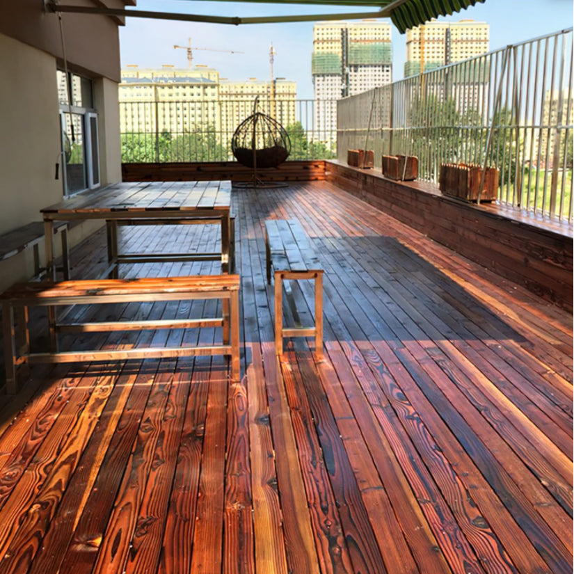 Tradition Wood Flooring Water Resistant Flooring Planks for Patio Garden Walnut Clearhalo 'Flooring 'Hardwood Flooring' 'hardwood_flooring' 'Home Improvement' 'home_improvement' 'home_improvement_hardwood_flooring' Walls and Ceiling' 6561034