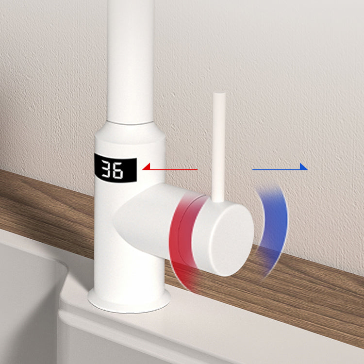 Modern Standard Bar Faucet 1-Handle with Pull down Sprayer Kitchen Faucet Clearhalo 'Home Improvement' 'home_improvement' 'home_improvement_kitchen_faucets' 'Kitchen Faucets' 'Kitchen Remodel & Kitchen Fixtures' 'Kitchen Sinks & Faucet Components' 'kitchen_faucets' 6562110