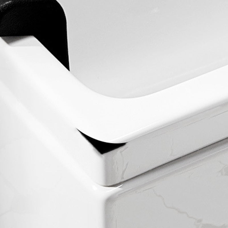 Acrylic Rectangular Bath Tub with Faucet Modern White Tub with Internal Drain Clearhalo 'Bathroom Remodel & Bathroom Fixtures' 'Bathtubs' 'Home Improvement' 'home_improvement' 'home_improvement_bathtubs' 'Showers & Bathtubs' 6563249