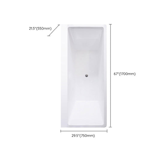Modern White Acrylic Embedded Bathtub with Drain Bath Tub and Massage Device Clearhalo 'Bathroom Remodel & Bathroom Fixtures' 'Bathtubs' 'Home Improvement' 'home_improvement' 'home_improvement_bathtubs' 'Showers & Bathtubs' 6563286