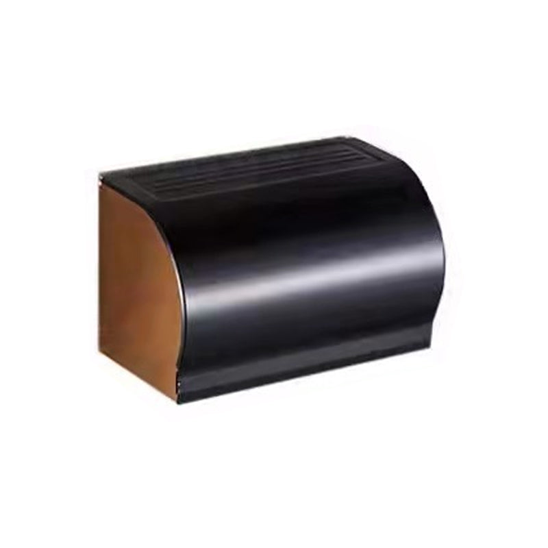 Modern Bathroom Hardware Set Bath Shelf Paper Holder Bathroom Accessory Kit Black Gold Toilet Paper Holder Clearhalo 'Bathroom Hardware Sets' 'Bathroom Hardware' 'Bathroom Remodel & Bathroom Fixtures' 'bathroom_hardware_sets' 'Home Improvement' 'home_improvement' 'home_improvement_bathroom_hardware_sets' 6568353