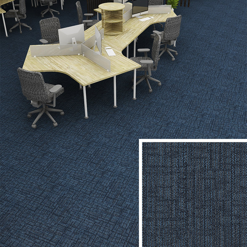 Simple Nylon Carpet Tile Office Meeting Room Stitching Carpet Floor Tile Blue Clearhalo 'Carpet Tiles & Carpet Squares' 'carpet_tiles_carpet_squares' 'Flooring 'Home Improvement' 'home_improvement' 'home_improvement_carpet_tiles_carpet_squares' Walls and Ceiling' 6576671