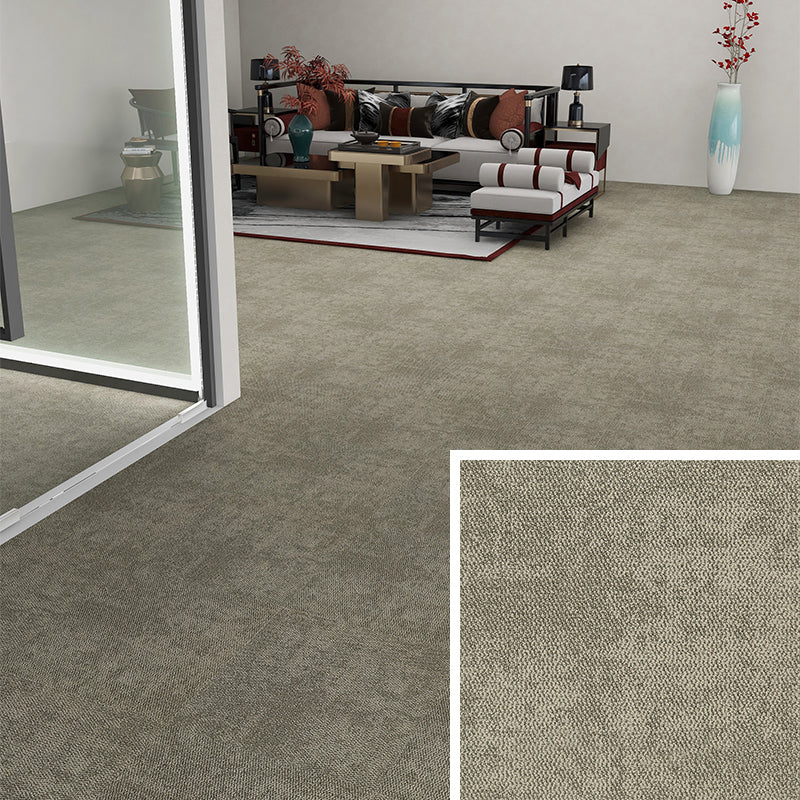 Simple Nylon Carpet Tile Office Meeting Room Stitching Carpet Floor Tile Light Yellow Clearhalo 'Carpet Tiles & Carpet Squares' 'carpet_tiles_carpet_squares' 'Flooring 'Home Improvement' 'home_improvement' 'home_improvement_carpet_tiles_carpet_squares' Walls and Ceiling' 6576674