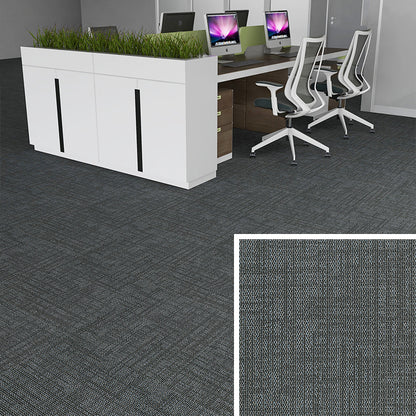 Simple Nylon Carpet Tile Office Meeting Room Stitching Carpet Floor Tile Blue-Gray Clearhalo 'Carpet Tiles & Carpet Squares' 'carpet_tiles_carpet_squares' 'Flooring 'Home Improvement' 'home_improvement' 'home_improvement_carpet_tiles_carpet_squares' Walls and Ceiling' 6576683