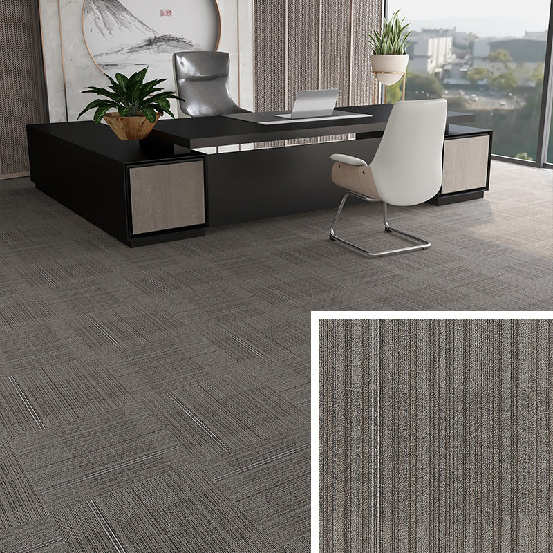Simple Nylon Carpet Tile Office Meeting Room Stitching Carpet Floor Tile Yellow-Gray Clearhalo 'Carpet Tiles & Carpet Squares' 'carpet_tiles_carpet_squares' 'Flooring 'Home Improvement' 'home_improvement' 'home_improvement_carpet_tiles_carpet_squares' Walls and Ceiling' 6576688